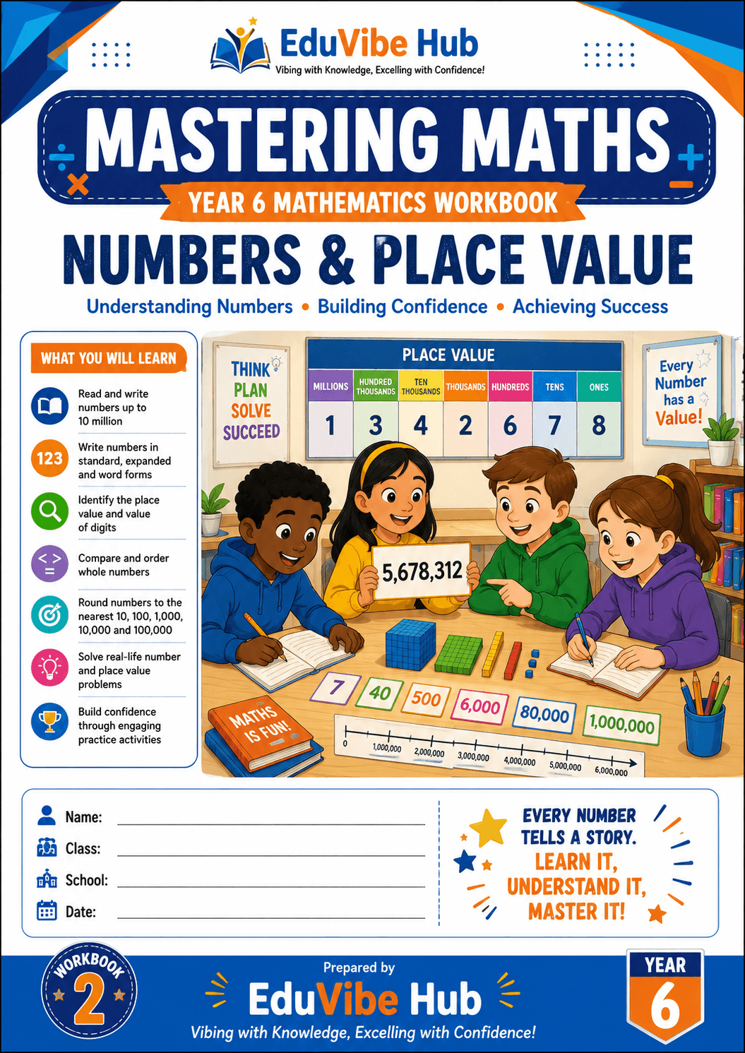 Mastering Maths – Year 6 Numbers & Place Value Workbook